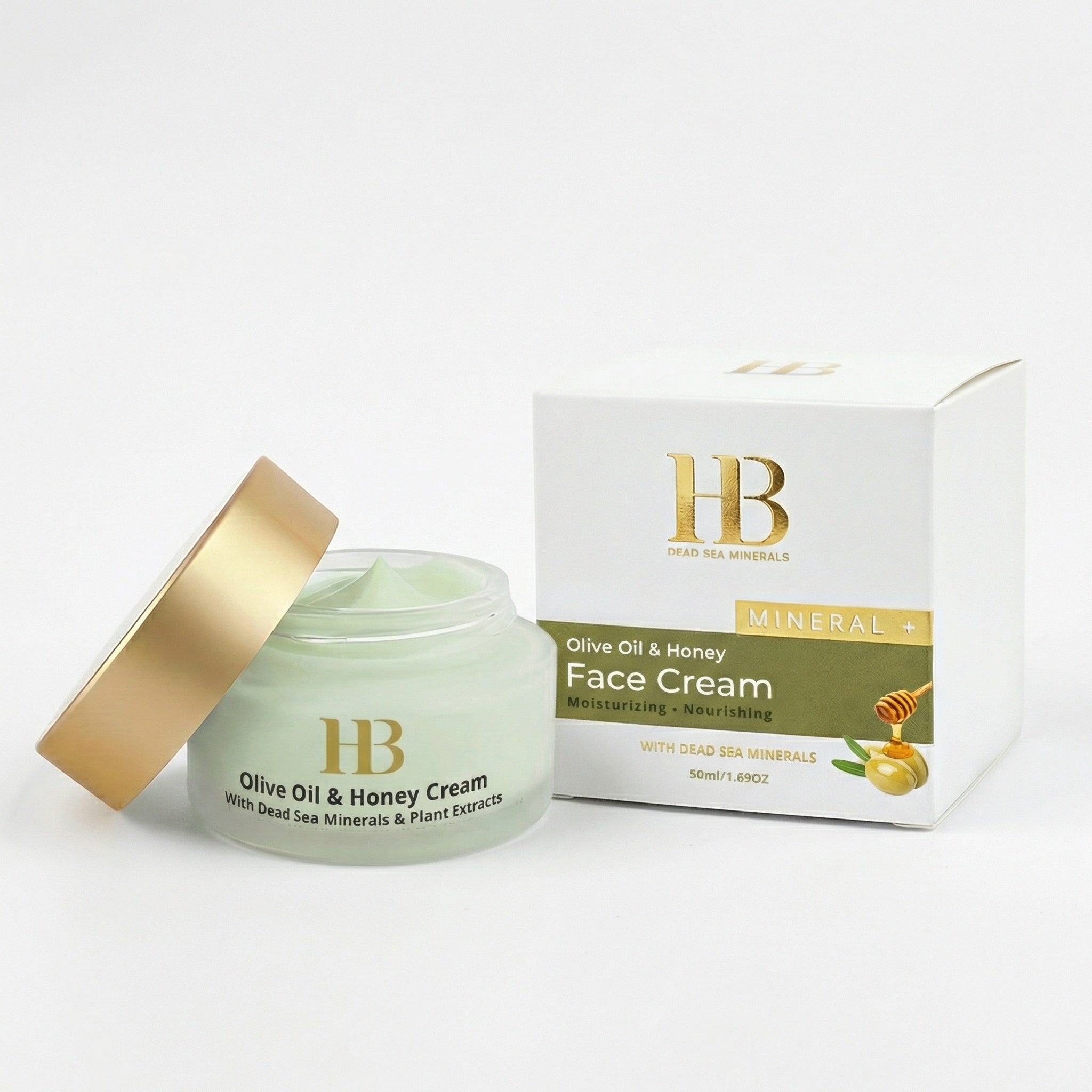 Olive Oil & Honey Facial Day Cream SPF-20 | HB Dead Sea Minerals