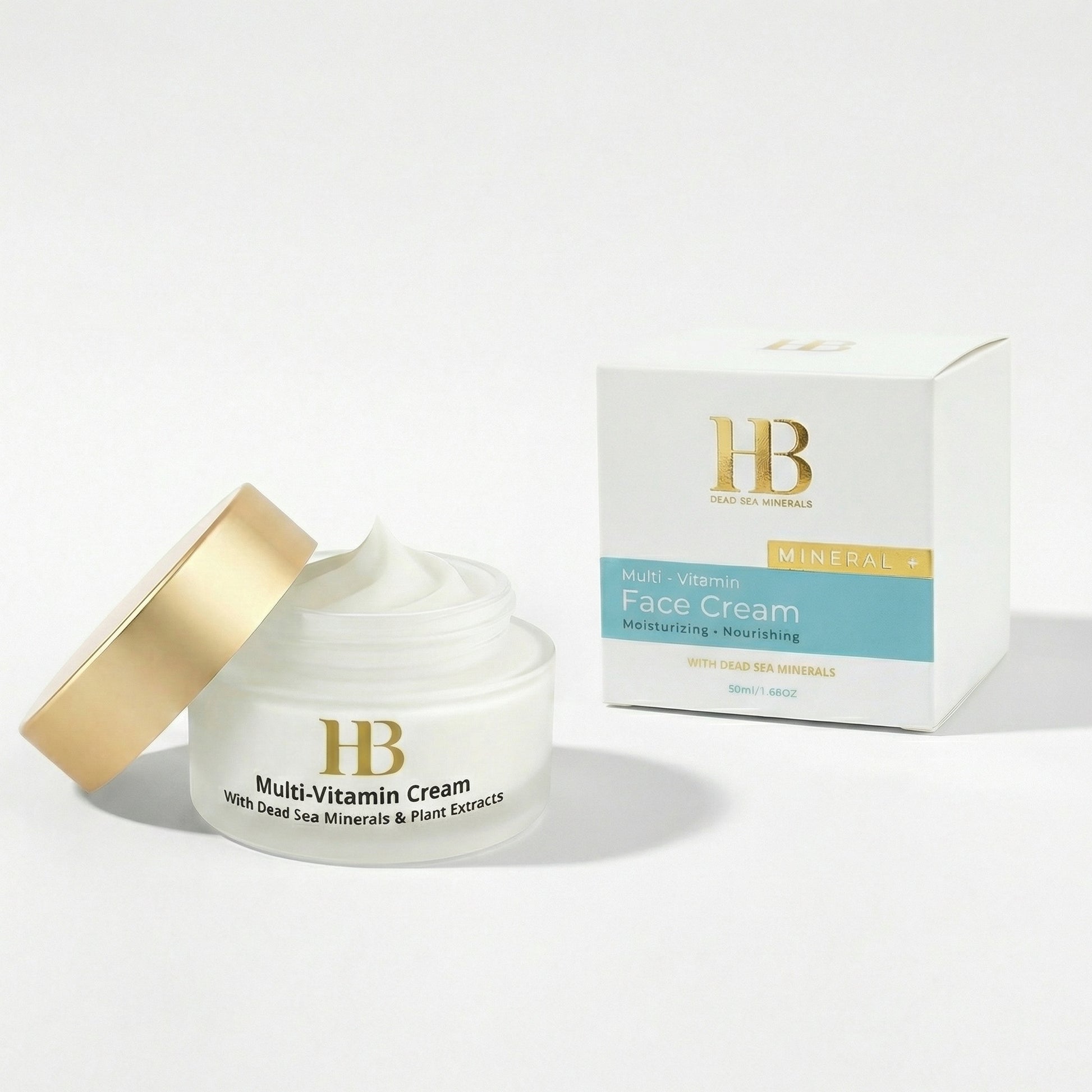 HB Multi-Vitamin Cream jar and box on a white background