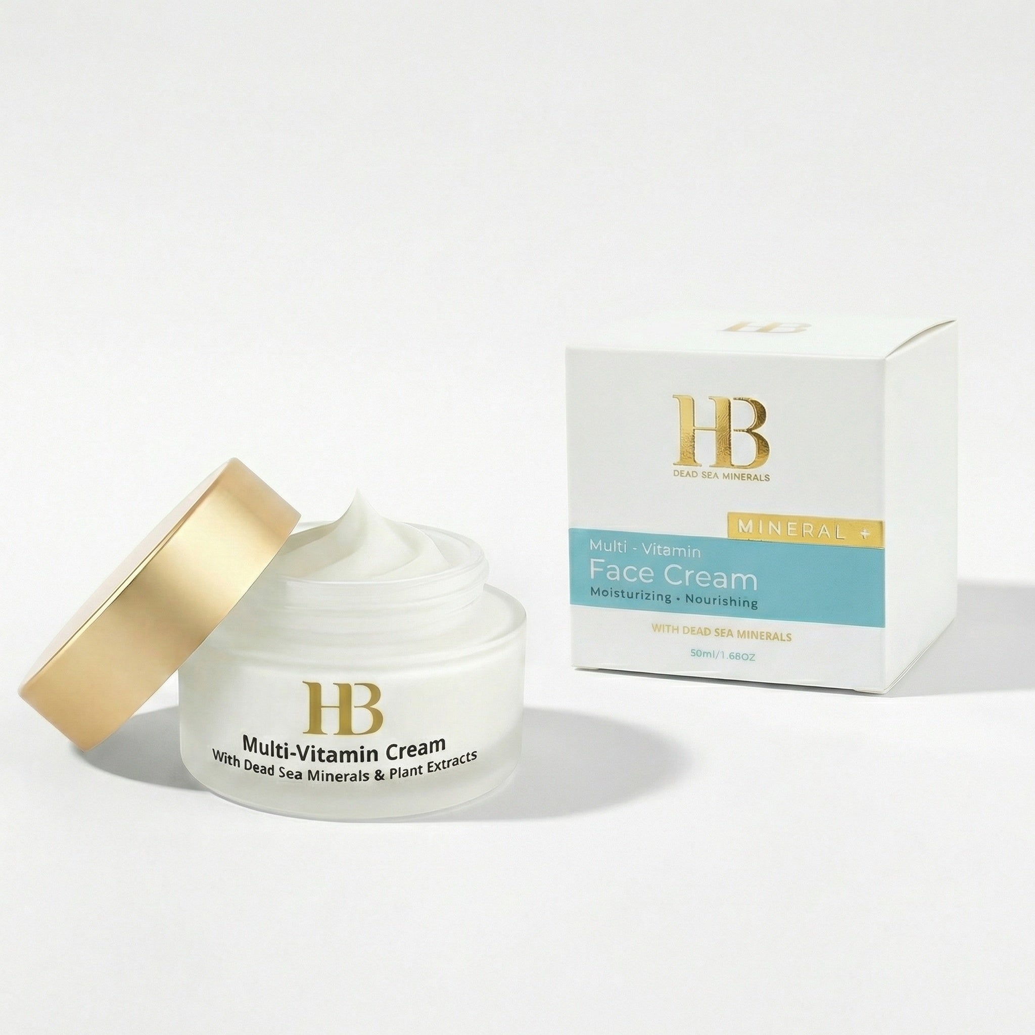 HB Multi-Vitamin Cream jar and box on a white background