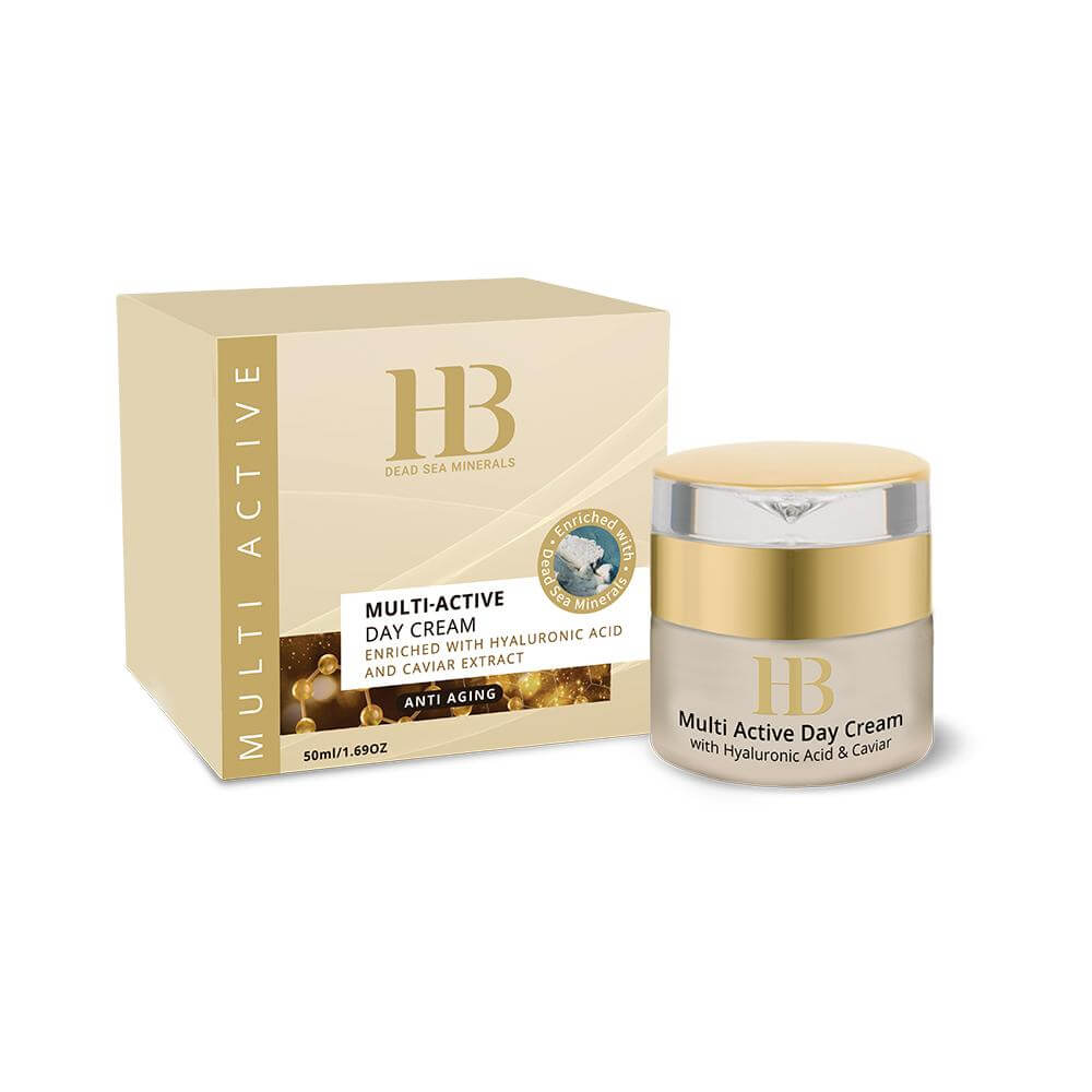 Multi-Active Day Cream with Hyaluronic acid and Caviar Extract - HB Health & Beauty Intl.