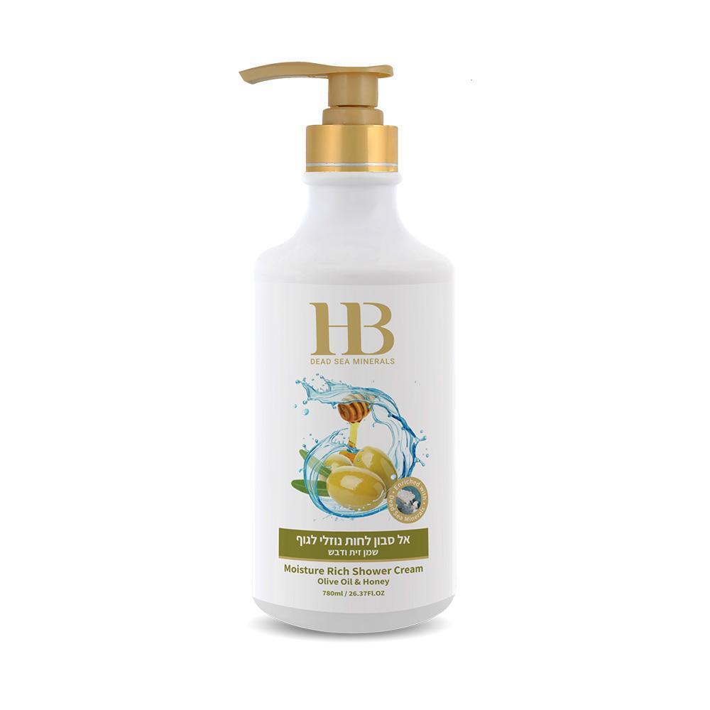 Moisture Rich Shower Cream Olive Oil & Honey - HB Health & Beauty Intl.