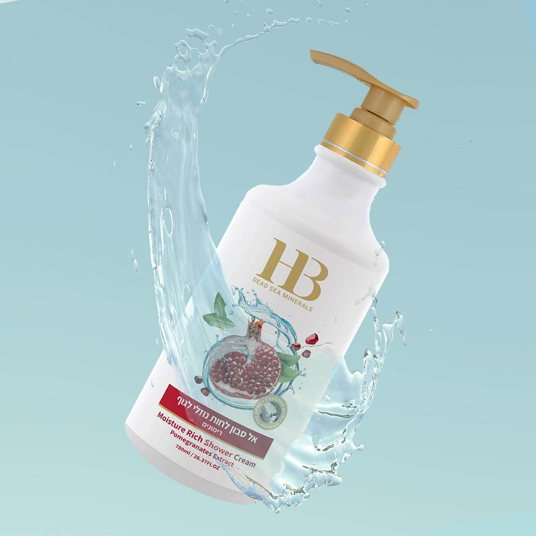 Moisture Rich Shower Cream Pomegranates Extract - HB Health & Beauty Intl.