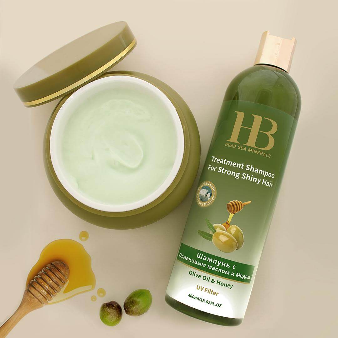 Olive Oil & Honey Shampoo for Strong Shiny Hair - HB Health & Beauty Intl.