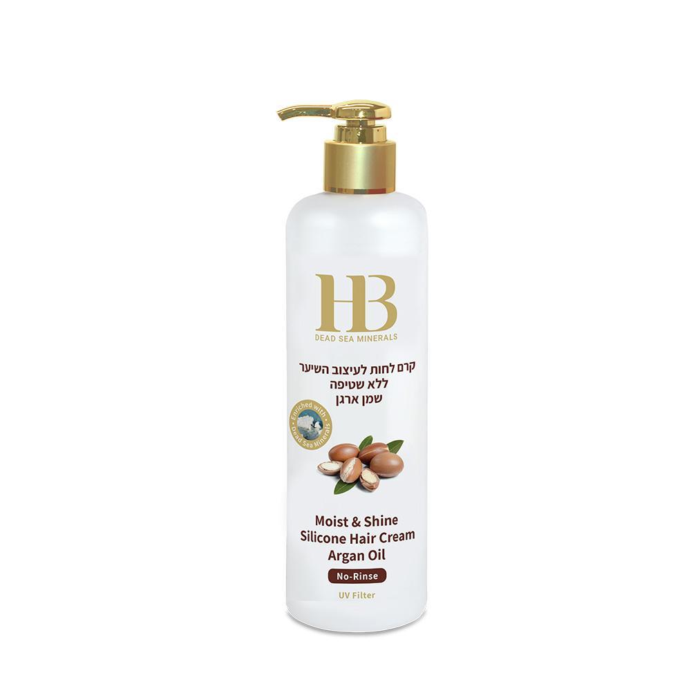 Moist & Shine Argan Oil Hair Cream No-Rinse - HB Health & Beauty Intl.
