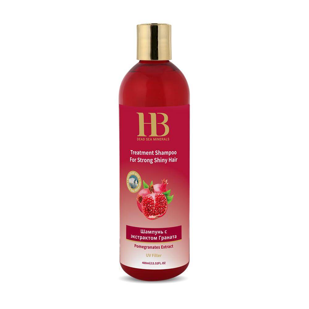 Pomegranates extract Shampoo for Strong Shiny Hair - HB Health & Beauty Intl.