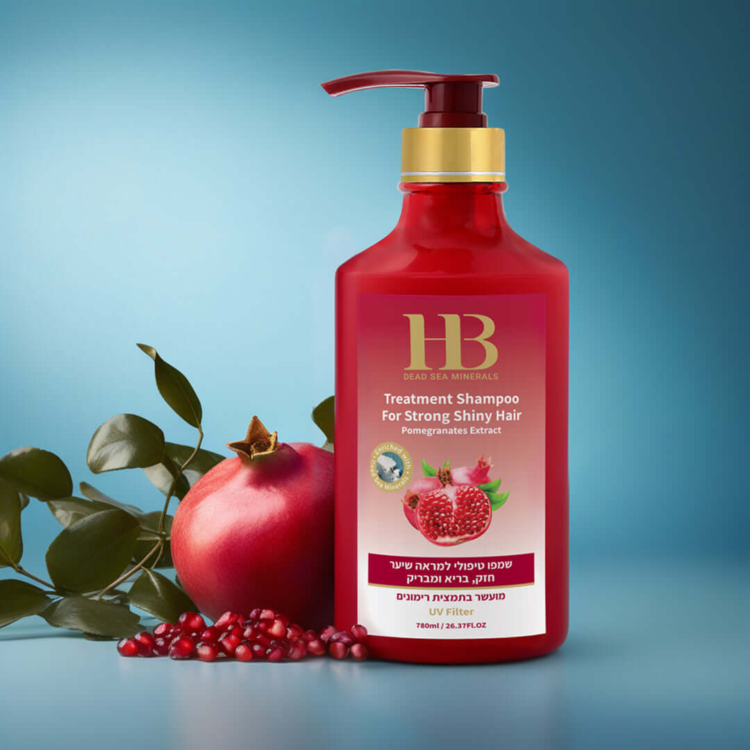 Pomegranates extract Shampoo for Strong Shiny Hair