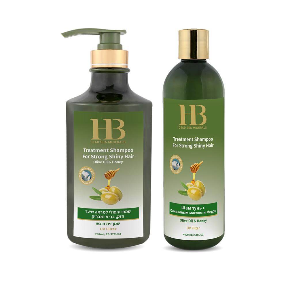 Olive Oil & Honey Shampoo for Strong Shiny Hair - HB Health & Beauty Intl.